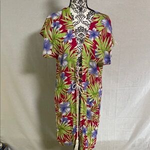 Mar’Vik Tropical Floral Women's Swim Cover-Up